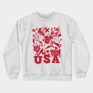 Vintage United States Soccer Player 2022 Crewneck Sweatshirt